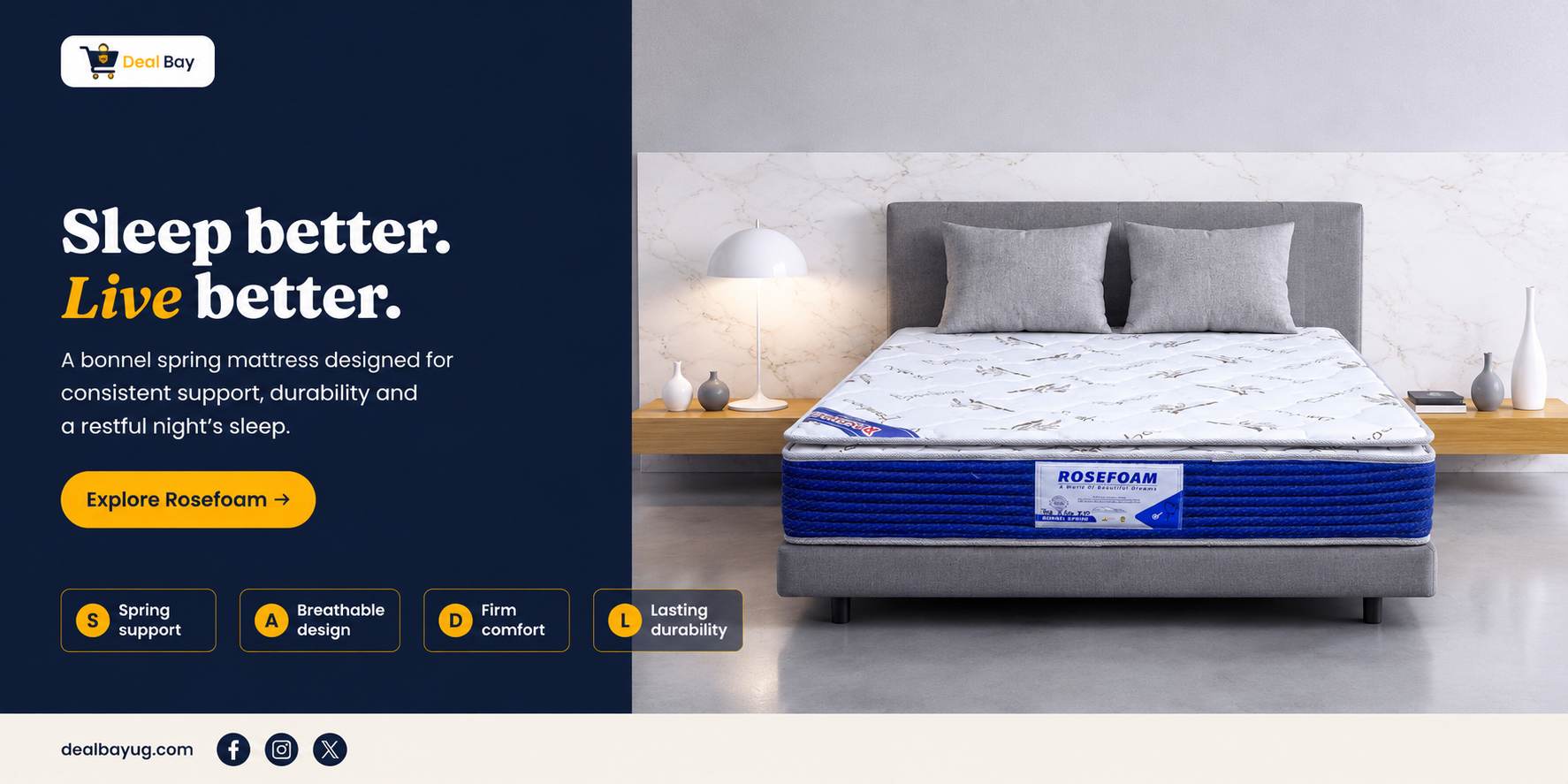 Rosefoam Bonnel Spring Double Layer mattress